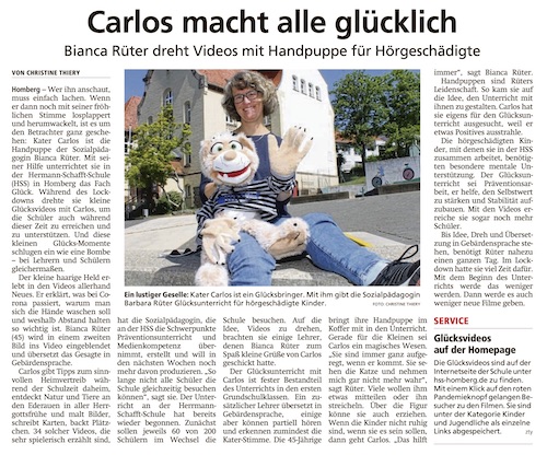 Ausschnitt aus der HNA vom 06.06.2020