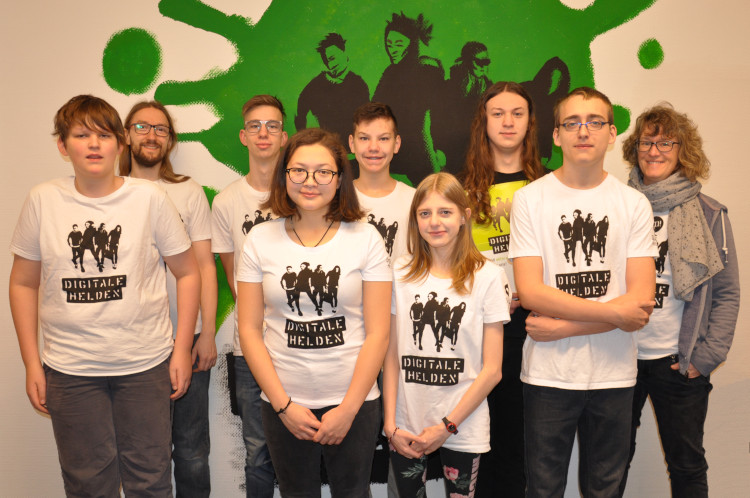 Gruppenbild der Digitalen Helden 2019-20