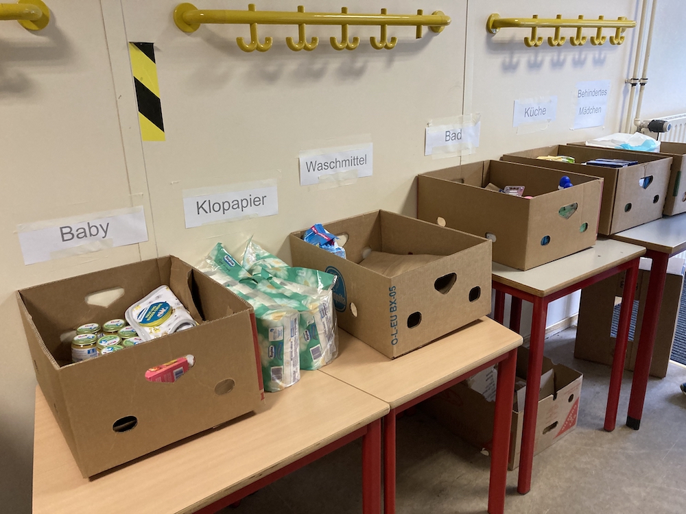 Spendenaktion für die Ukraine Bild von der Spendenaktion für die Ukraine